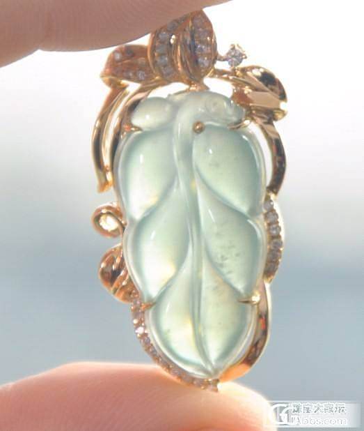 18K金镶冰种嫩绿叶子，冰糯种苹果绿如意锁，老蓝水如意（全找到好人家了，欣赏吧）
