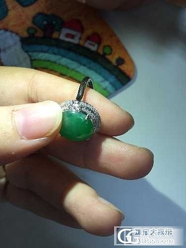 新入戒指，好心塞～求帮忙看看那条是纹不～_戒指翡翠