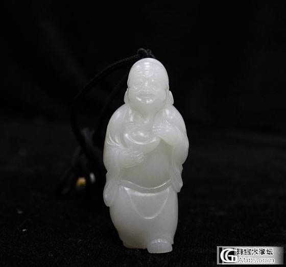 和田白玉手把件一组，低价出售！_玉石
