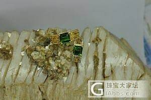 京华雨巷高级珠宝定制，坛友定制国王和王妃款18K金镶钻碧玺宫廷版情侣对戒_镶嵌珠宝
