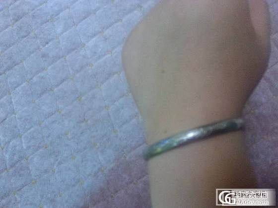 凤尾银镯补图_手镯银