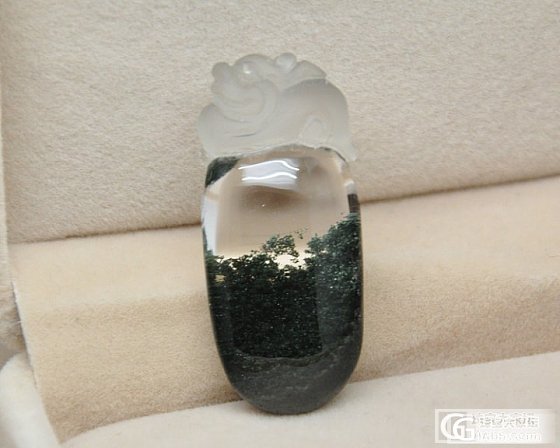极品墨绿色 绿幽灵吊坠 特价出 不议价_宝石