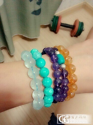 彩宝界的勾心斗角_手链天河石刻面宝石海蓝宝