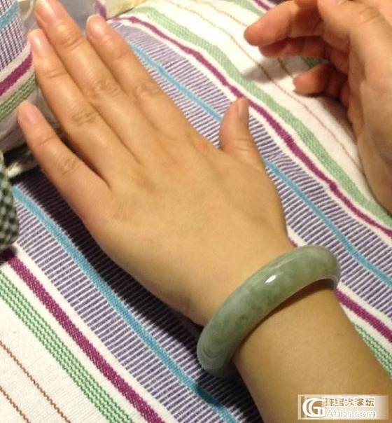 新买了个宝贝，大家看看是不是有冰糯_翡翠