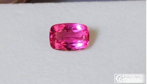 Rubellite 艳丽紫红色至尊鸽子蛋收藏级碧玺裸石_宝石