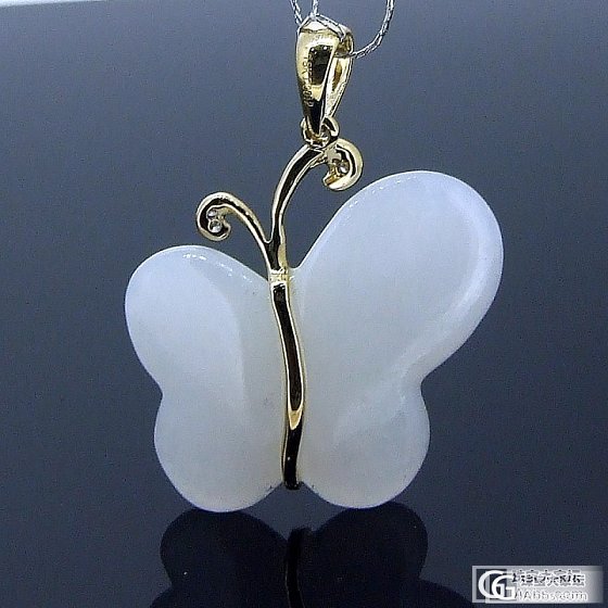 高端 时尚 上档次 18K金镶和田玉（微镶钻石） 给不一样风格和田玉_玉石