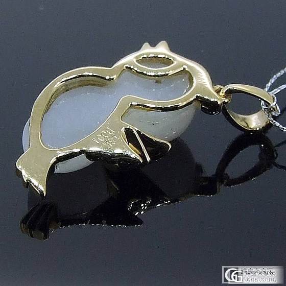 高端 时尚 上档次 18K金镶和田玉（微镶钻石） 给不一样风格和田玉_玉石