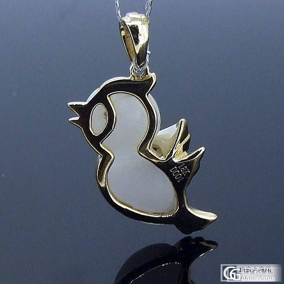 高端 时尚 上档次 18K金镶和田玉（微镶钻石） 给不一样风格和田玉_玉石