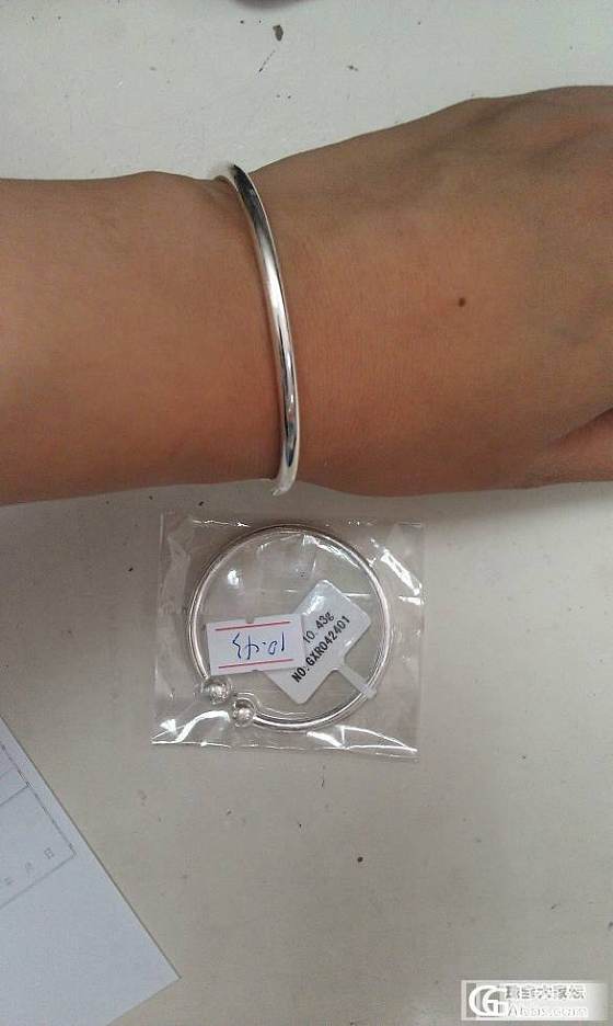 小清新，百搭圆珠——我和我的宝宝镯_手镯银