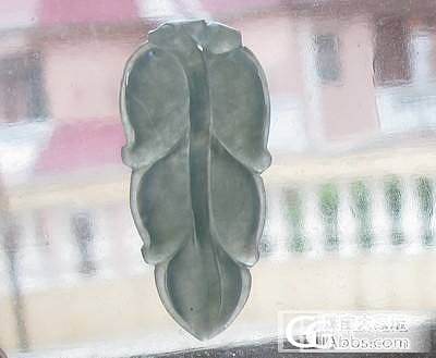 【冰冰翠】天然缅甸翡翠荧光大叶子_翡翠