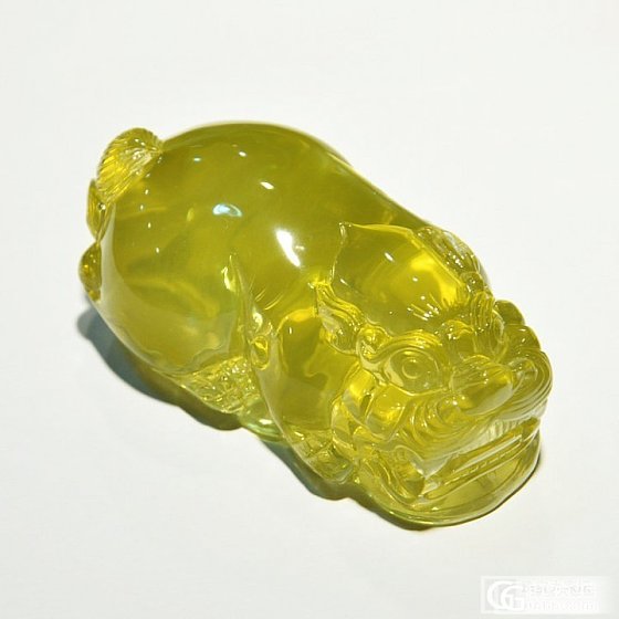 极品完美黄水晶貔貅摆件_宝石