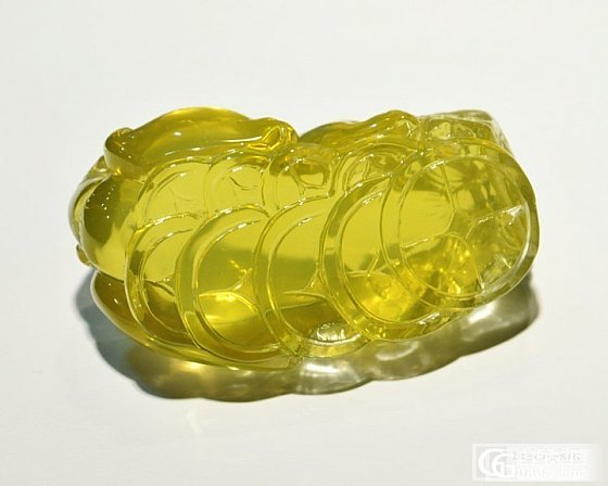 极品完美黄水晶貔貅摆件_宝石