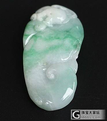 天然A货糯冰翡翠凤凰挂件_翡翠