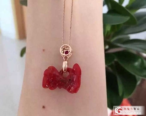 【问世珠宝文玩】双生如意结、梅花三弄~~阿卡珊瑚吊坠，特价包邮_有机宝石