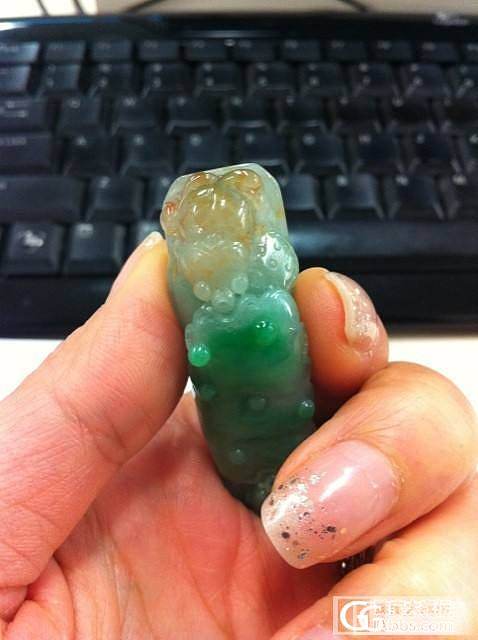 今天入色货一枚_花件翡翠