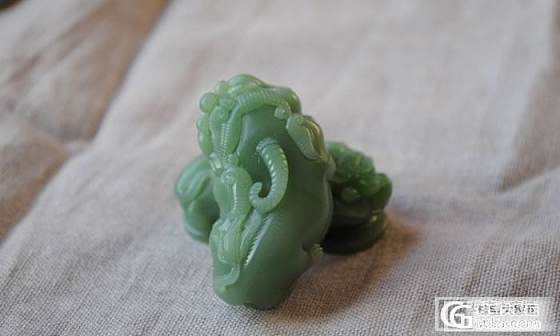 细润度极好的鸭蛋青貔貅（一对）_玉石