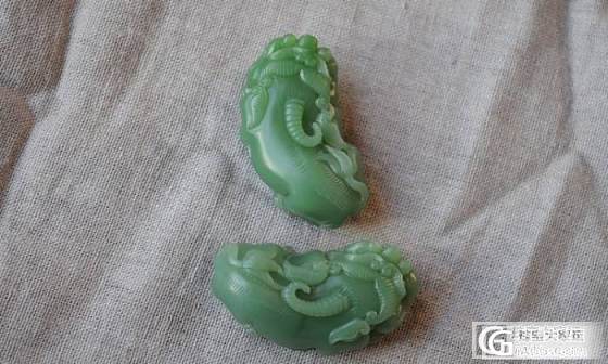 细润度极好的鸭蛋青貔貅（一对）_玉石