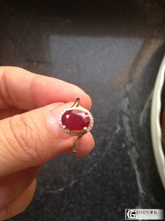 在线求教 买了一个红宝石戒指 大家帮看一下 急急急_红宝石