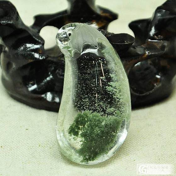 再次特价出一个绿幽灵茄子，先到先得_宝石