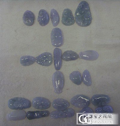 紫色花件便宜出了有喜欢的进来~_翡翠