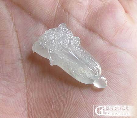 【冰冰翠】5月23日---木那叶子，荧光吊坠，白菜，胖瓜_翡翠