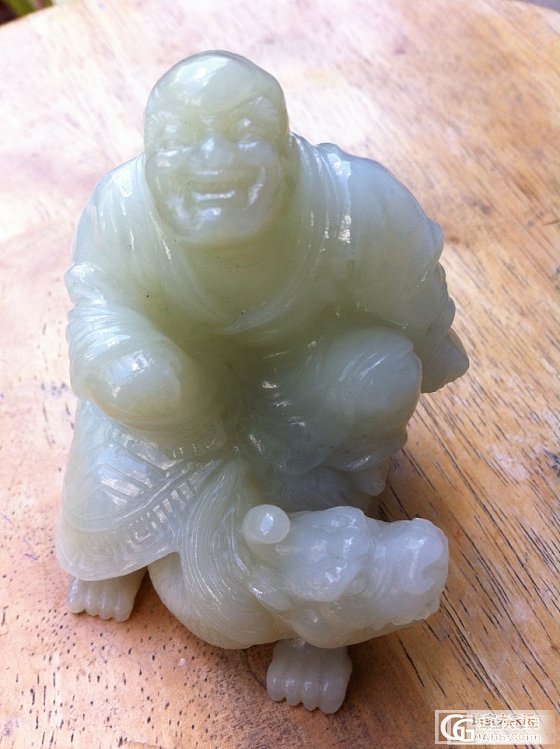 花和尚快来看，发个重器，龙头龟佛_和田玉