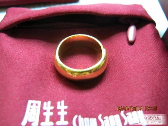 重量级周生生光圈戒指_周生生戒指金