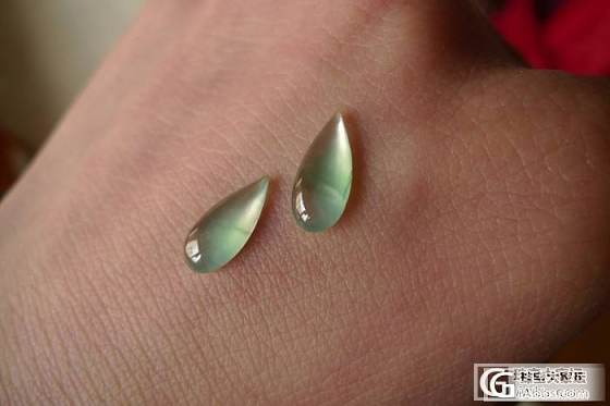 【番茄炒鸡蛋】玻璃种淡阳绿水滴一套、蜜黄大水滴_翡翠