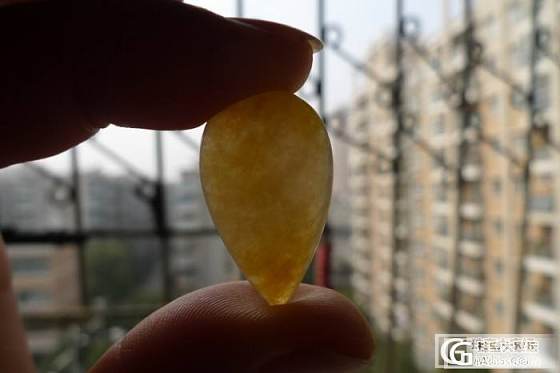 【番茄炒鸡蛋】玻璃种淡阳绿水滴一套、蜜黄大水滴_翡翠