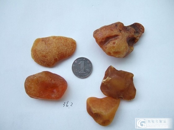 波罗的海蜜蜡海漂料原石， 5-10，国庆优惠，克价低_有机宝石
