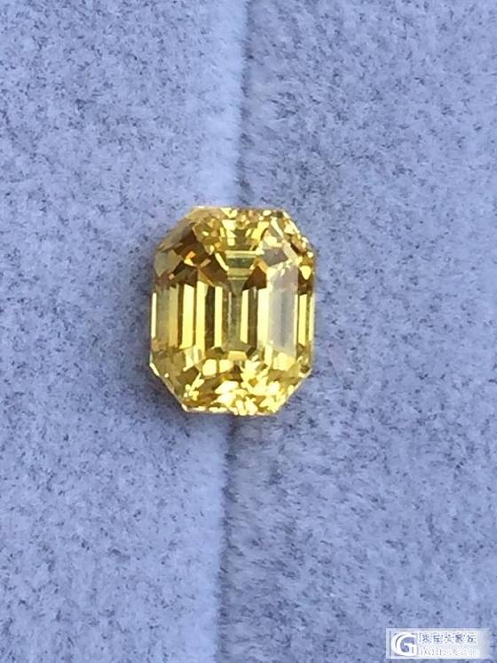 天然无烧黄蓝宝，带GRS证书，全干净玻璃体，难得收藏精品货……_刻面宝石蓝宝石宝石