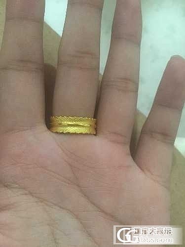 新买戒指一枚欣赏_戒指金