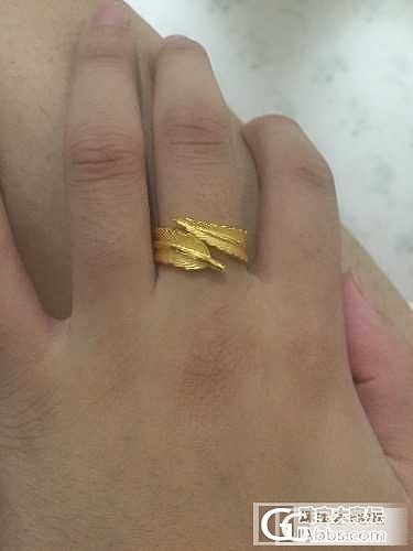 新买戒指一枚欣赏_戒指金