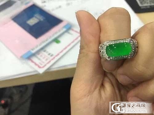 好美的男士戒指_戒面翡翠