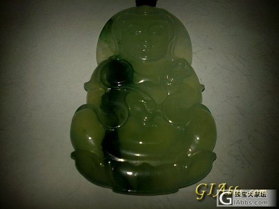 我上次网上请的观音拿到手上点图大家看看。_翡翠