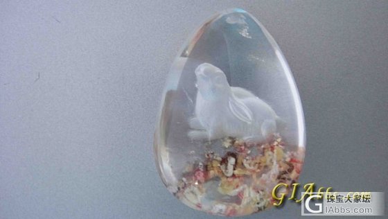 秀个水晶属相挂件---兔子的。_水晶