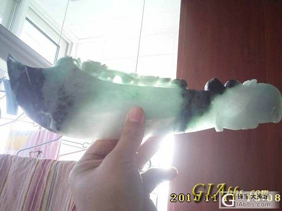 几件特色的个人收藏 筹米转让（屠龙刀、绿手链、冰貔貅_翡翠