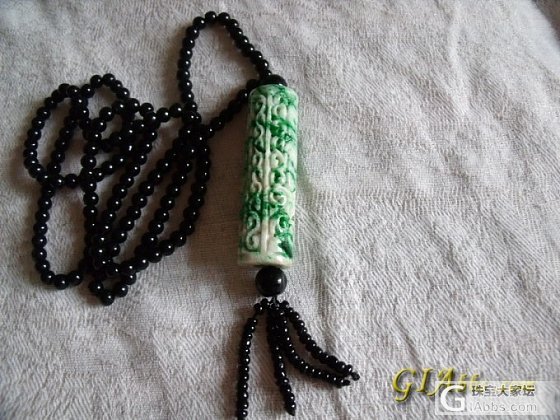 晒晒老婆的干青龙柱_翡翠
