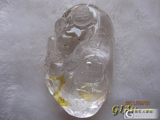 请行家看看这个满钛四季豆和水胆水晶佛值得收藏吗?_幽灵晶
