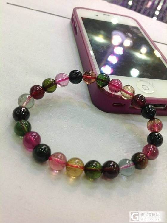 微信销售紫牙乌，碧玺，月光，红纹,钛晶手链_珠宝