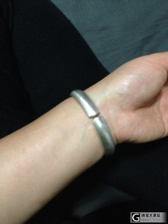 入坑开口素镯_手工diy珠宝银