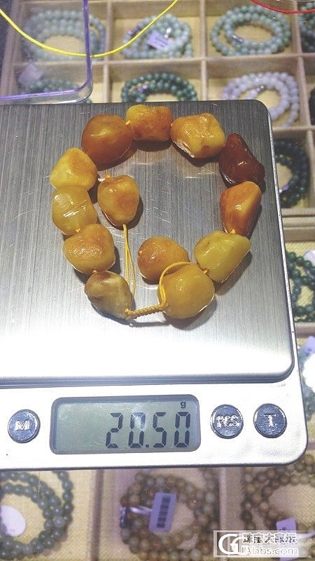 天然海漂原石手串_有机宝石