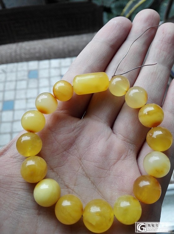 第一次DIY手串，求帮助。（终于完成了，谢谢大家的帮助）_珠串打磨蜜蜡