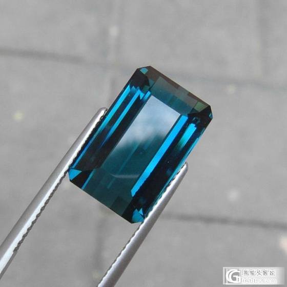 顶级品质~11.55ct纳米比亚小八角正蓝色indicolite碧玺，2750/..._宝石