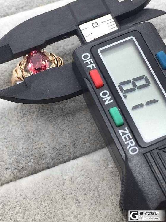 已出~超级自刀转18K碧金钻碧玺戒指一枚_宝石