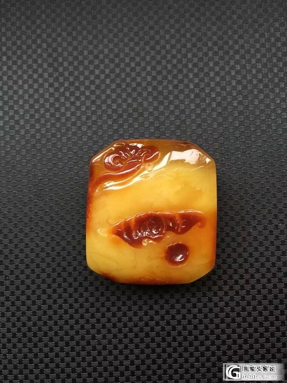 完美方牌红糖色俏色南瓜_有机宝石