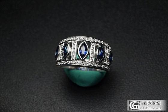 原创设计 蓝宝石精选级高定品质 钻石白金戒指 维多利亚_博物馆