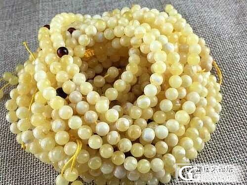 这么一大堆白花蜜蜡108手链_蜜蜡手链