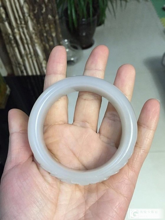 转青梅家牡丹镯_玉石