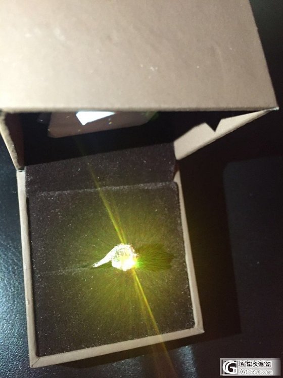 爆闪！10周年结婚礼物(1.1CT G VS1)，在这里谢谢小春！_钻石